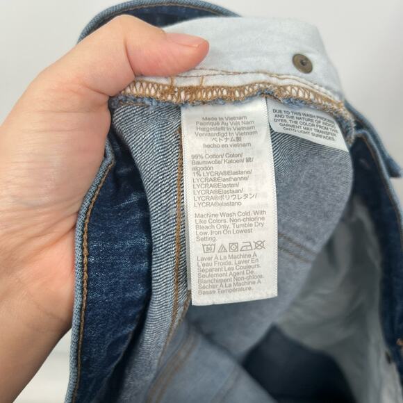 J. Crew Factory Mid-Rise Flare Cropped Jeans TALL - Picture 7 of 8